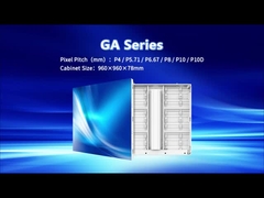 GA P10 DIP صفحه نمایش ثابت LED در فضای باز 1000 نیت روشنایی 960*960mm