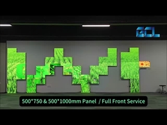 نصب ثابت P1.95mm دیوار ویدئویی LED داخلی 500*1000mm 500*750mm HD