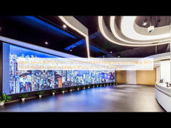 نمایشگر LED نواری بلند داخلی سری Ghalo 1000*250mm و 750*250mm با نصب سریع دیواری (P1.25، P1.56، P1.953mm)