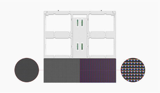GA P10 DIP صفحه نمایش ثابت LED در فضای باز 1000 نیت روشنایی 960*960mm