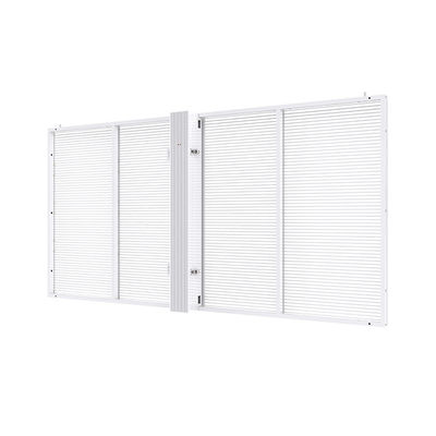 IP42 درجه بندی شده P4mm نصب ثابت صفحه نمایش شفاف LED برای ساختمان های تاریخی