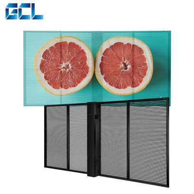 10000 ساعت طول عمر نمایشگر LED شفاف تمام رنگی برای تبلیغات داخلی