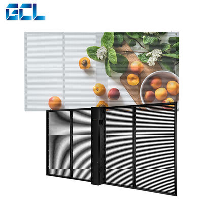 10000 ساعت طول عمر نمایشگر LED شفاف تمام رنگی برای تبلیغات داخلی