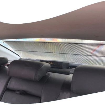 V140° زاویه دید بالای شفاف تبلیغاتی LED برای پنجره عقب تاکسی و اتوبوس