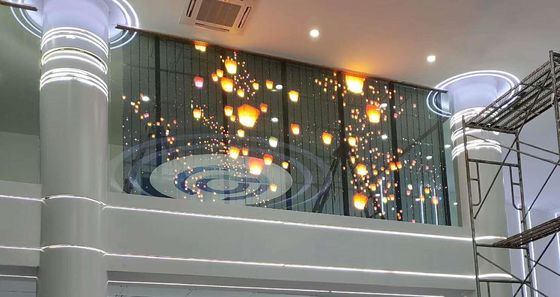 GCL P3.9 وضوح بالا صفحه نمایش شفاف LED ضد آب نصب آسان