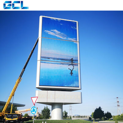 سایز سفارشی روشنایی بالا صفحه نمایش LED نمای بیرونی P6 با منبع برق متوسط