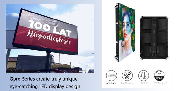 صفحه نمایش خارجی ضد آب IP65 با روشنایی بالا طراحی صرفه جویی در انرژی