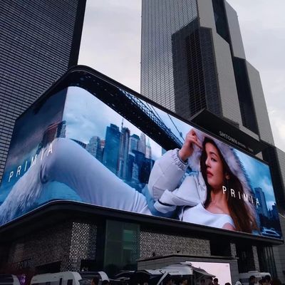 صفحه نمایش LED در فضای باز با رنگ کامل صفحه نمایش LED فابریکی بدون درز با چشم برهنه 3D