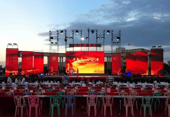 صفحه نمایش LED با تکنولوژی بالا در فضای باز نصب ثابت P1.56 مرحله LED Video Wall