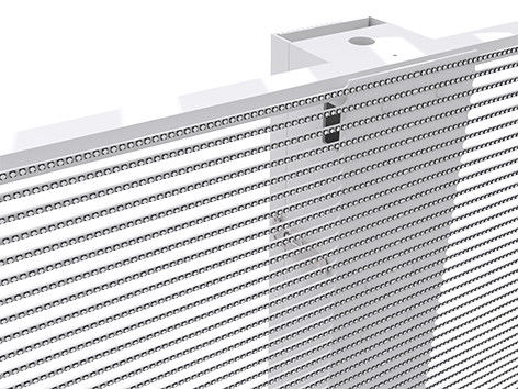 شیشه های حرفه ای بیرونی P3.9 شفاف صفحه نمایش LED برای تبلیغات