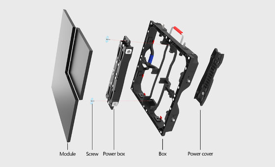 1200 نیت روشنایی بالا LED Video Wall صفحه نمایش انعطاف پذیر P1.95 استفاده داخلی سری Ggalaxy