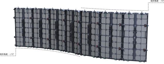 P3.91 P10.4mm Outdoor Mesh LED Didsplay Screen برای اجاره / مراسم راه اندازی کنسرت