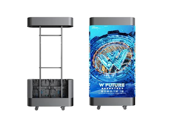 جدیدترین صفحه نمایش LED اجاره ای در فضای باز P1.5625 P1.953 P2.6 میلی متر 7680 هرتز صفحه نمایش با شکل منحنی برای رویدادهای صحنه و دستگاه تبلیغات در فضای باز