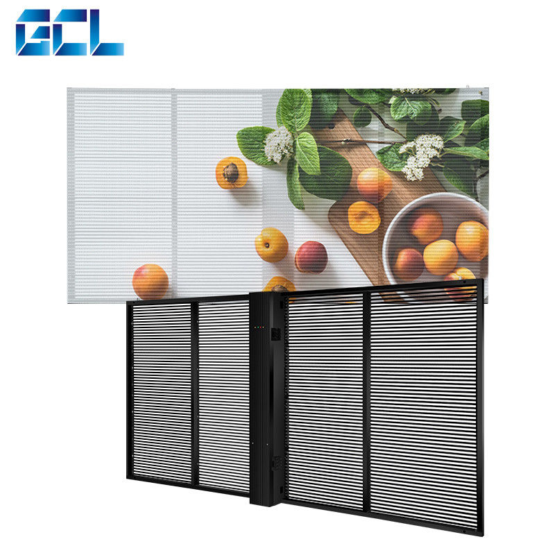 10000 ساعت طول عمر نمایشگر LED شفاف تمام رنگی برای تبلیغات داخلی