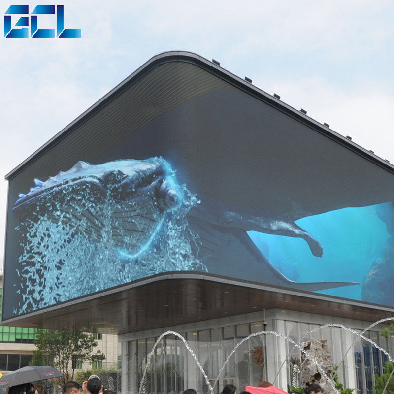 روشنایی بالا 6500nits صفحه نمایش LED در فضای باز رسانه GCL P6 HD LED Video Wall