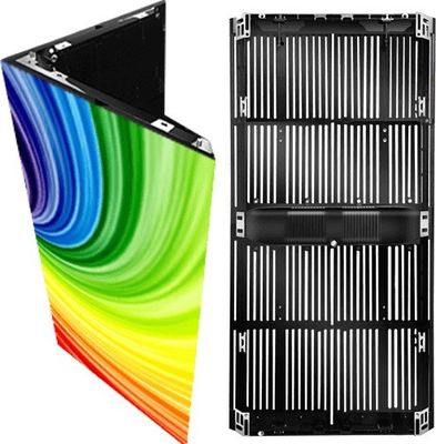 قیمت خوب صفحه نمایش LED شفاف در فضای باز با اندازه پنل 500*1000 میلی‌متر، تمام رنگی، IP65 برای نصب‌های خلاقانه آنلاین