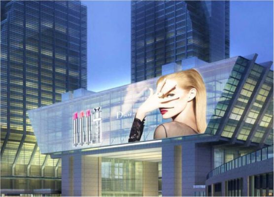 انتقال نور تا 83٪ برای صفحه نمایش فیلم LED نامرئی تمام صفحه روی دیوارهای شیشه ای